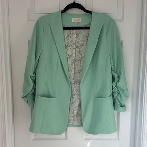 Skies Are Blue Mint Green Women's Blazer